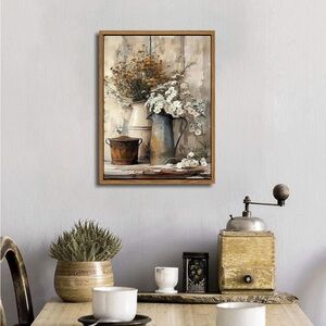 Rustic Floral Still Life Wall Art